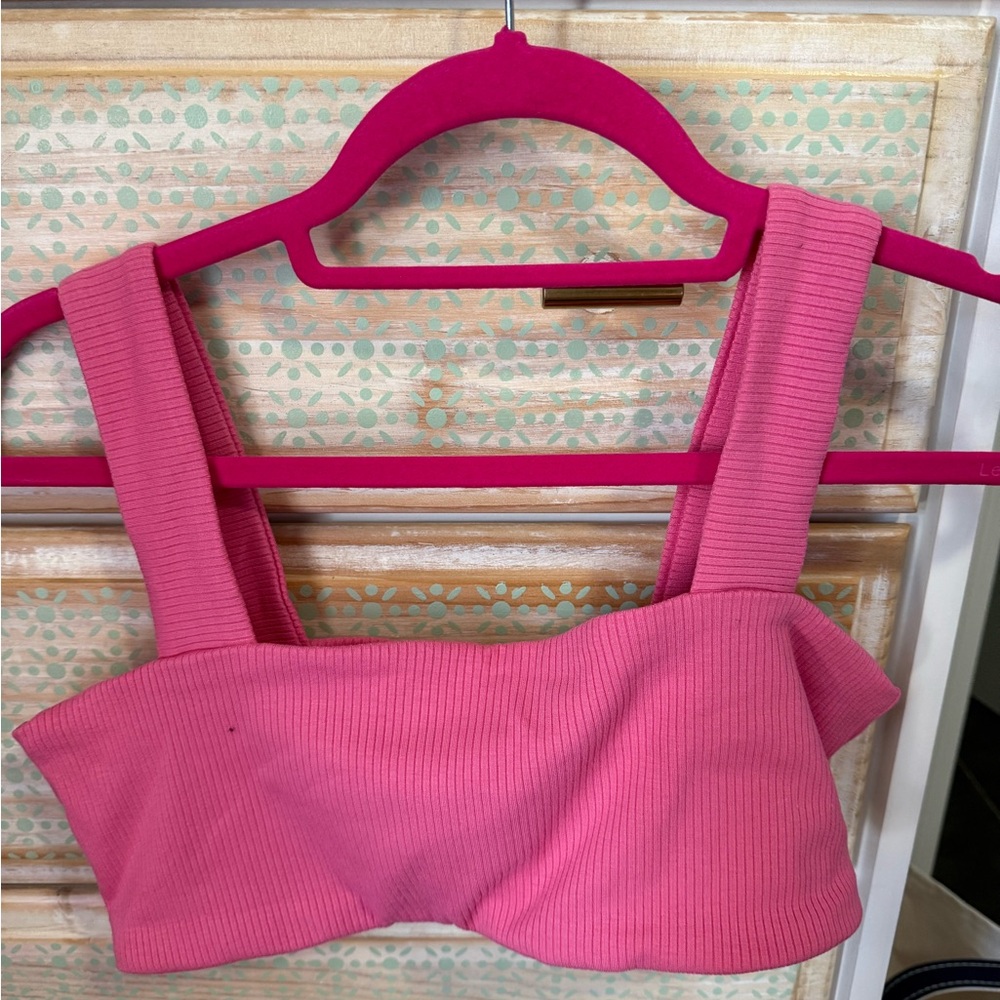 Daily Drills Pink Ribbed Lawson Bra